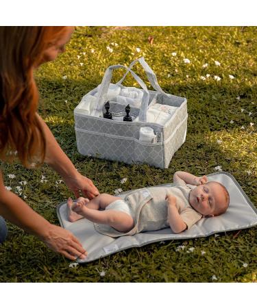 Baby Changing Mat Newborn Essentials Portable Travel Pad Station Baby Changing Unit Nappy Baby Wipes Creams Toilet Roll Pillow Bag Gifts for Mum and Dad by Comfy Cubs (Sea Blue Compact) Compact Sea Blue - Buy Online on GoSupps.com