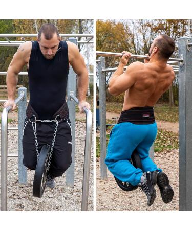 Raigeki Fitness Dip Belt with 106cm Steel Chain - Weight Belt for Strength Training Bodybuilding & Pull-Ups | Includes Training Plans for Men & Women - Buy Online on GoSupps.com