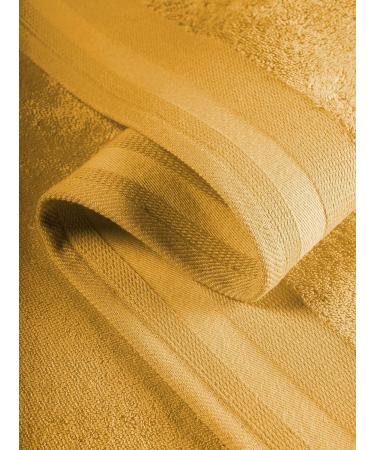 De Witte Lietaer Contessa Luxe Face Cloth Cotton Gold Set of 6 - 16 x 22 cm | Luxurious Quality Towels - Buy Online on GoSupps.com