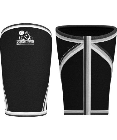 Nordic Lifting Elbow Sleeves (1 Pair) - 5mm Neoprene Support for Weightlifting, Powerlifting, CrossFit & Tennis - XXL - Black - 1 Year Warranty - Buy Online on GoSupps.com