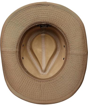 Dorfman Pacific Men's Twill Outback Hat - Medium Bark | Stylish and Durable - Buy Online on GoSupps.com