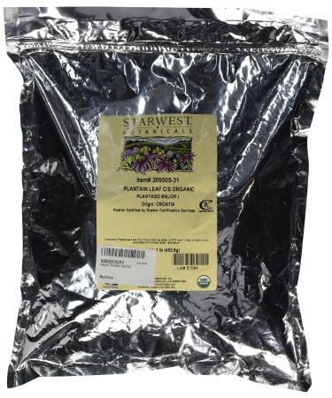 Starwest Botanicals Organic Plantain Leaf Cut & Sifted, 1 Pound - Buy Online on GoSupps.com