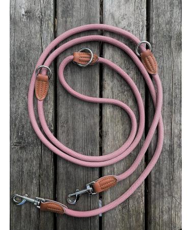 Leitengr n Adjustable Dog Leash for Small Dogs | 3M Length 0.8 cm Width | Lightweight 200g | Devon Model in Rosa Palish - Buy Online on GoSupps.com