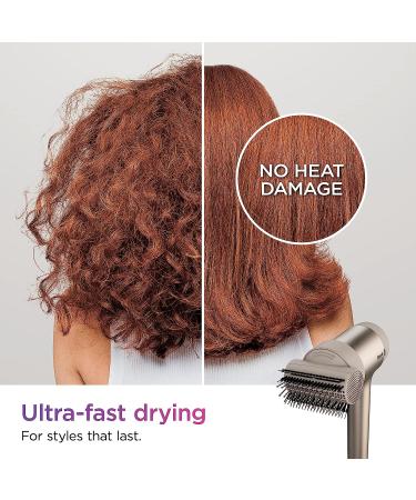 Shark HD112BRN HyperAIR Hair Blow Dryer with IQ 2-in-1 Concentrator - Fast-Drying, Rotatable Hot Air Brush, Ionic Technology - No Heat Damage - Auto Presets and Styling Attachments - Stone Concentrator & Brush - Buy Online on GoSupps.com