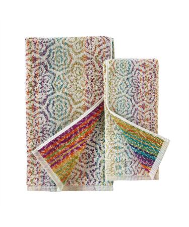 SKL Home Rhapsody 2 Pc Multicolored Hand Towel Set - Buy Online on GoSupps.com