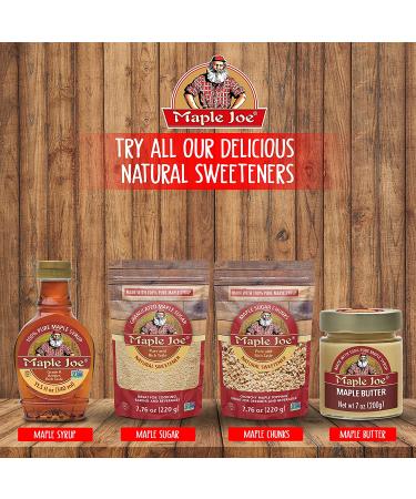 Maple Joe Pure Maple Sugar Granulated | 100% Grade A Maple Syrup | Cooking & Baking Substitute | Non-GMO, Gluten-Free, Vegan | 7.8 oz - Pack of 1 - Buy Online on GoSupps.com