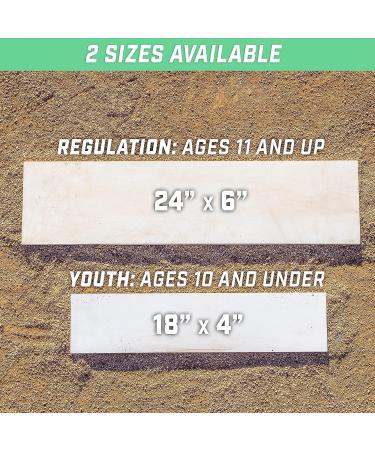 GoSports Baseball & Softball Pitching Mound Rubber - Regulation Size 24 & 18 Options - Buy Online on GoSupps.com