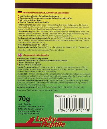 Buy Lucky Reptile Quappo 70g - Special Food for Tadpoles (Pack of 2) | International Shipping Available - Buy Online on GoSupps.com