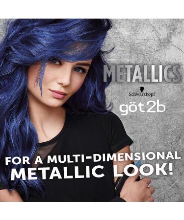SCHWARZKOPF Got2b Metallics Hair Color - M67 Blue Mercury | Permanent Dye - Buy Online on GoSupps.com