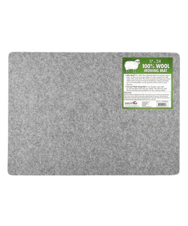 Precision Quilting Tools 17 x 24 Wool Ironing Mat for Quilting - 100% New Zealand Wool Pressing Pad  Ironing Station Which Retains Heat   Great for Quilting & Sewing Notions!