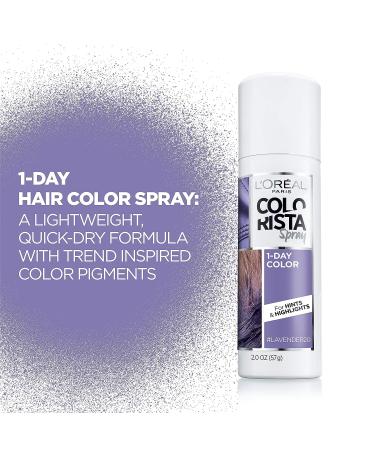 L'Oreal Paris Colorista 1-Day Temp Hair Color Spray, Pastel Lavender - 2 oz - Buy Online on GoSupps.com