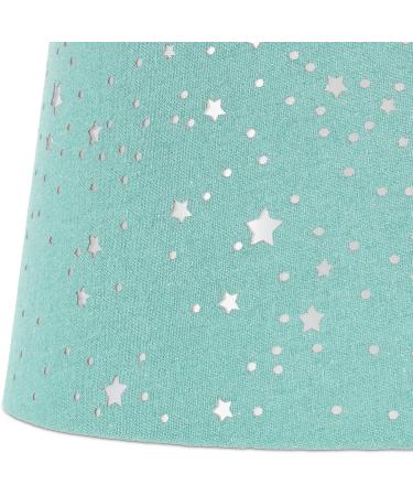 Relaxdays Children's Room Lamp - Starry Sky Hanging Lampshade for Boys & Girls | E27 Mint Fabric Shade - Buy Online on GoSupps.com