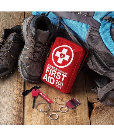 200-Piece Professional First Aid Kit with Emergency Medical Supplies for Home, Car, Work, Camping, Hunting, Hiking - Buy Online on GoSupps.com