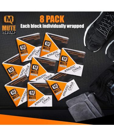 Mute Athletic Gym Chalk 2 oz. Blocks 8 Pack - Premium Quality Workout Chalk - Buy Online on GoSupps.com