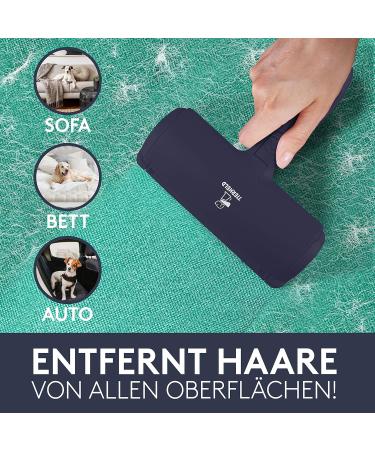 Tierheld Animal Hair Remover - Reusable Lint Roller for Clothing Sofa & Car | Cat & Dog Hair Brush in Ocean Blue - Buy Online on GoSupps.com