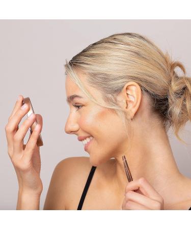 TWEEZERMAN Rose Gold Mini Tweezers & 10x Cosmetic Mirror Set | Travel Size Gift for Effortless Beauty - Buy Online on GoSupps.com