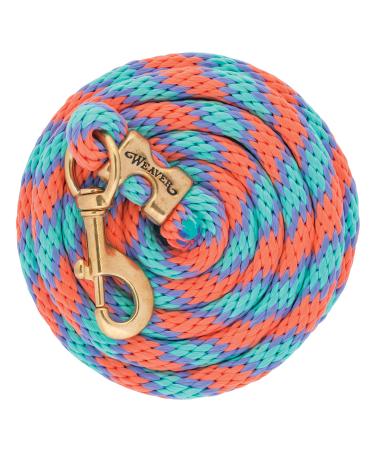 Weaver leather poly guide knit with solid brass 225 push button coral red/French blue/mint/lavender 1.5 cm x 3 m coral/lavender/mint