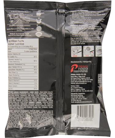 Prima Taste Singapore Curry La Mian 178g 2.5kg 12-Pack - Buy Online on GoSupps.com