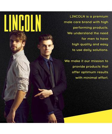 LINCOLN Charcoal Shampoo & Conditioner for Men - Anti-Dandruff & Hair Growth Formula - 250ml - Buy Online on GoSupps.com