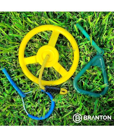 Three-Piece Ninja Line Accessories Set: Durable Ring, Triangle, and Wheel - Ninja Warrior Training Equipment for Obstacle Course - Buy Online on GoSupps.com