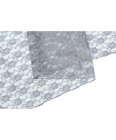 MDS 10 Yard Bridal Solid Raschel Lace Fabric Bolt - Silver Gray | 55 Width for Wedding Dress, Fashion Crafts, Decorations - Buy Online on GoSupps.com