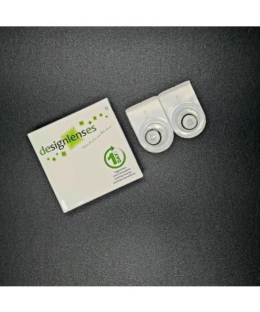 Buy Colored Daily Contact Lenses - White Zombie Lenses with Black Ring for Halloween & Cosplay (2 Pieces) - No Prescription Needed - Buy Online on GoSupps.com