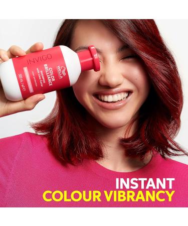 Wella Professional Color Fresh Mask Temporary Color Refresh Treatment Semi-Permanent Hair Dye Hair Gloss Treatment for Copper Hair Copper Glow Hair Dye & Invigo Color Brilliance Colour Protection Shampoo 1l - Buy Online on GoSupps.com