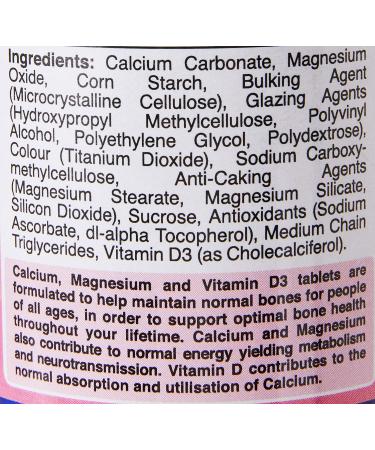 Holland & Barrett Calcium Magnesium with VIT D3 120 Caplets- Bone Health Support - Buy Online on GoSupps.com