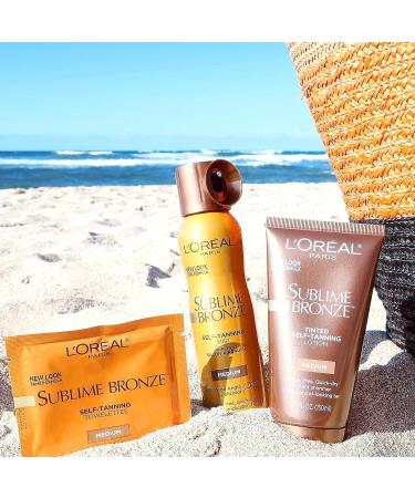 L'Oreal Paris Sublime Bronze Tinted Self-Tanning Lotion - Medium Natural Tan (5 fl. oz) | Buy Internationally - Buy Online on GoSupps.com