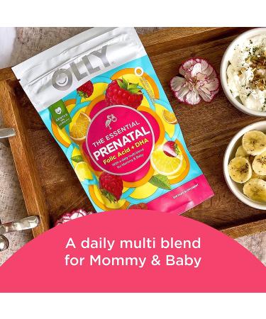 OLLY Prenatal Multivitamin Gummy | Supports Healthy Growth, Brain Development, Folic Acid, Vitamin D, Omega 3 DHA | Chewable Supplement, Citrus Berry Flavor | 80 Count Eco-Friendly Pouch - Buy Online on GoSupps.com