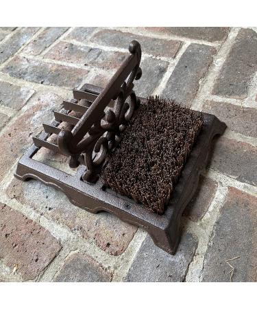 Victorian Style Cast Iron Ornate Boot Scraper And Brush - Buy Online on GoSupps.com