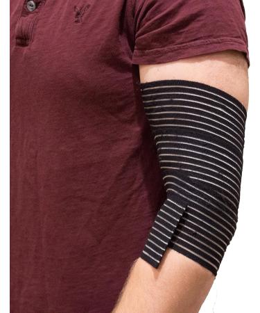 Captain Sports Long Elastic Compression Wraps - Ultimate Support for Knee Ankle Elbow & Wrist Joints - International Shipping Available - Buy Online on GoSupps.com
