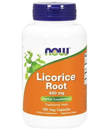 Now Foods Licorice Root 450 mg 100 Capsules - Buy Online on GoSupps.com