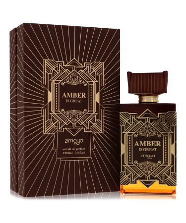 Afnan Amber is Great by Afnan Extrait De Parfum (Unisex) 3.4 oz for Men