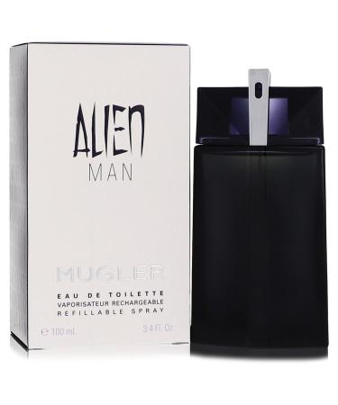 Alien Man by Thierry Mugler Eau De Toilette Refillable Spray 3.4 oz for Men