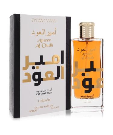 Ameer Al Oudh Intense Oud by Lattafa Eau De Parfum Spray (Unisex) 3.4 oz for Women