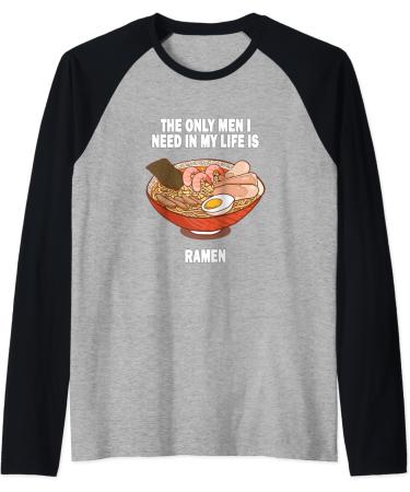 Ramen Noodle Bowl Kawaii Japan Style Funny Raglan Baseball Tee