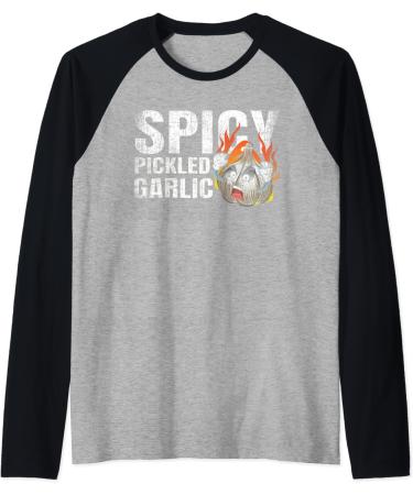 Spicy pickled Garlic Raglan Baseball Tee