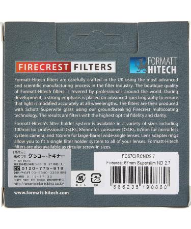 Firecrest ND 67mm ND 2.7 (9 Stops) Filter for Photo, Video & Cinema Production - Buy Online on GoSupps.com