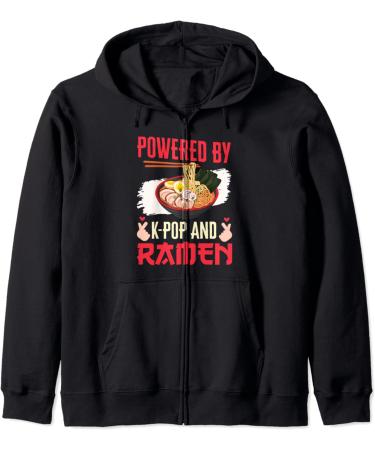 K-Pop Ramen Japanese Noodles Bowl Kpop Gift Zip Hoodie