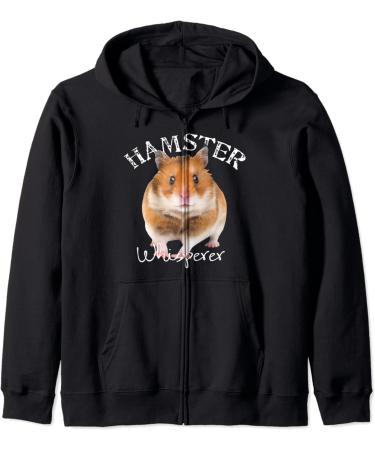 Hamster Whisperer Cute I Love Hamsters Gift Pet Hamster Zip Hoodie