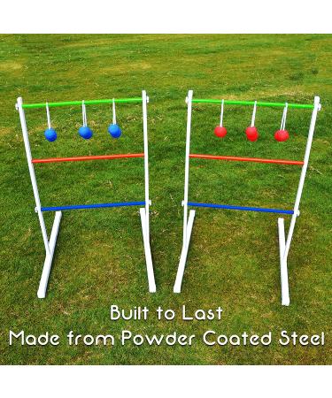 GoSports Premium Metal Ladder Toss Game Set - White | Fun Outdoor Game for All Ages - Buy Online on GoSupps.com