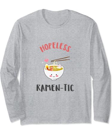 Hopeless Ramen-Tic Ramen Lover Pun: I Just Really Love Ramen Long Sleeve T-Shirt - Buy Online on GoSupps.com