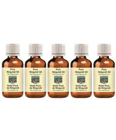 Pure Nirgundi Oil (Vitex negundo Linn) (Pack of Five) 100mlx5 (16.9 oz) 3.38 Fl Oz (Pack of 5)