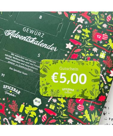 Spicebar Organic Spice Advent Calendar 2023 | 24 Organic Spices for Cooking | Perfect Gift for Food Lovers - Buy Online on GoSupps.com