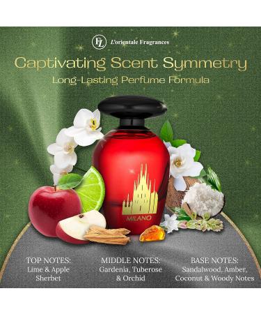 L'Orientale Fragrances Night De Paris Milano 100ml / 3.3oz - Oil-Based Perfumes for Women & Men Unisex Amber Floral Eau de Parfum - Long-Lasting Up to 24 Hours Ideal for All Seasons - Buy Online on GoSupps.com