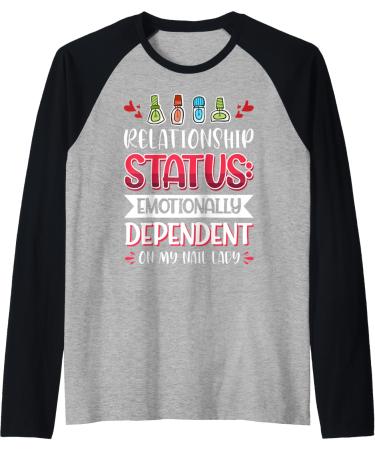 Nail Done Nail Technician Nail Polish Dependent Raglan Baseball Tee