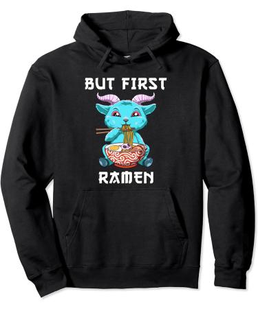But First Ramen Baphomet Noodle Soup Pullover Hoodie