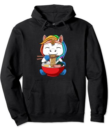 Anime Ramen Unicorn Noodle Soup Pullover Hoodie