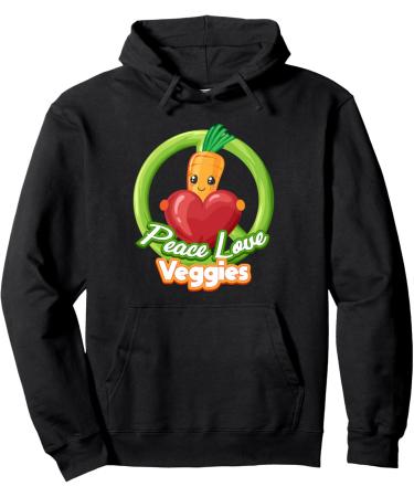 Peace Love Veggies V g tarien base de plantes Sweat Capuche